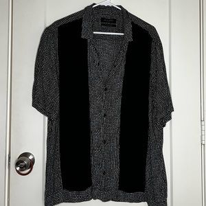 All Saints Mens Casual Button Down Shirt